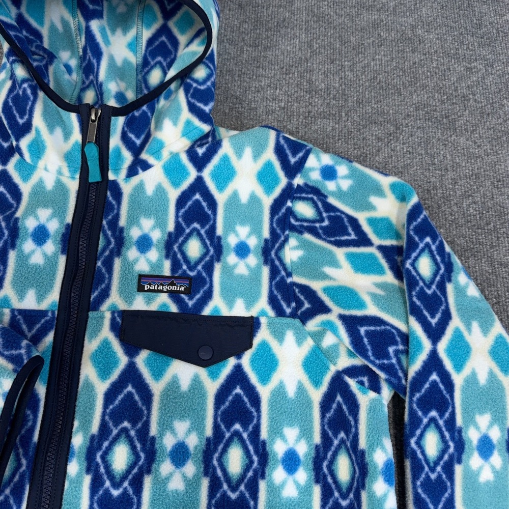 Patagonia Synchilla Lightweight Snap-T Hooded Full Zip Fleece Jacket Women XL - Picture 5 of 12